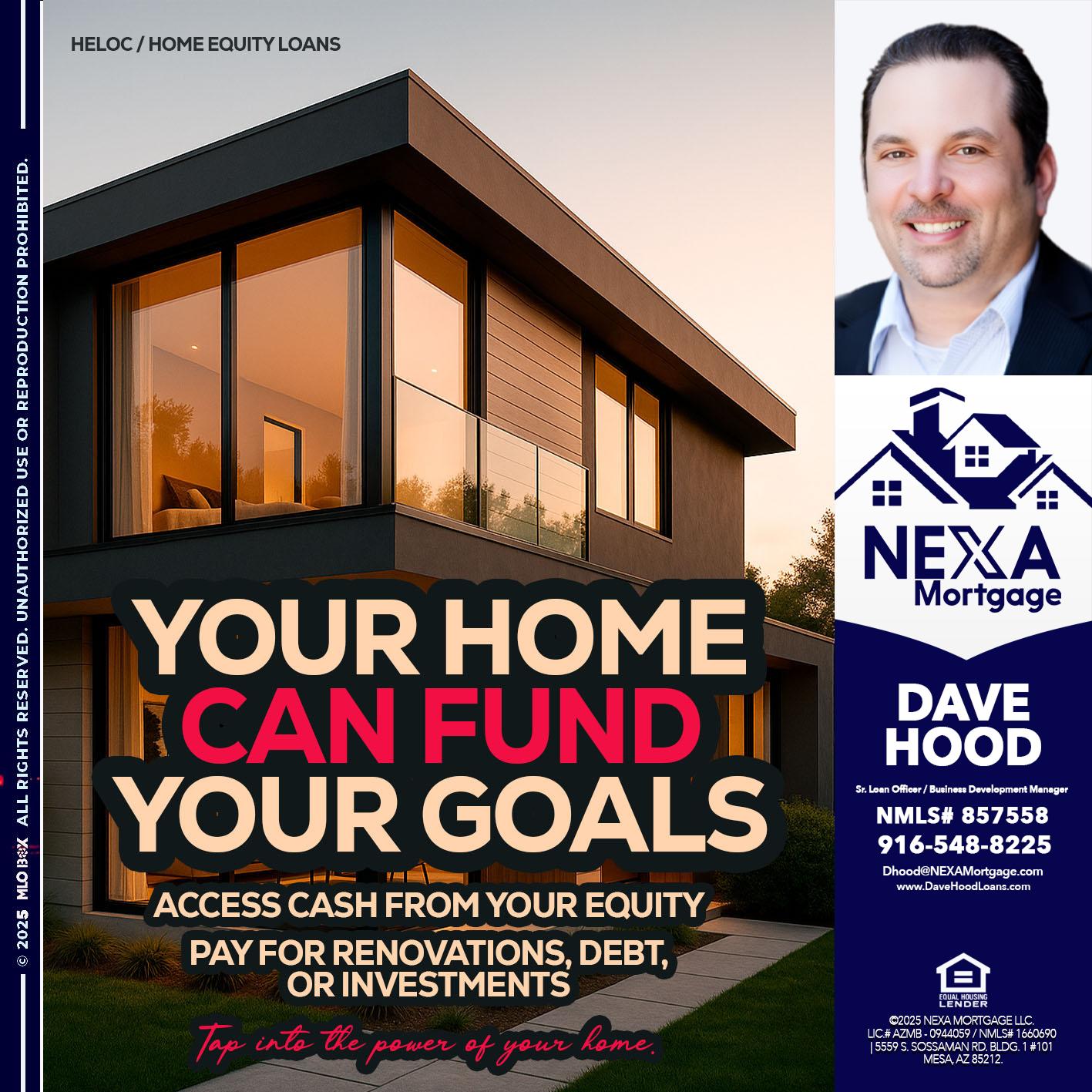 HELOC - Dave Hood -Sr. Loan Officer / Business Development Manager