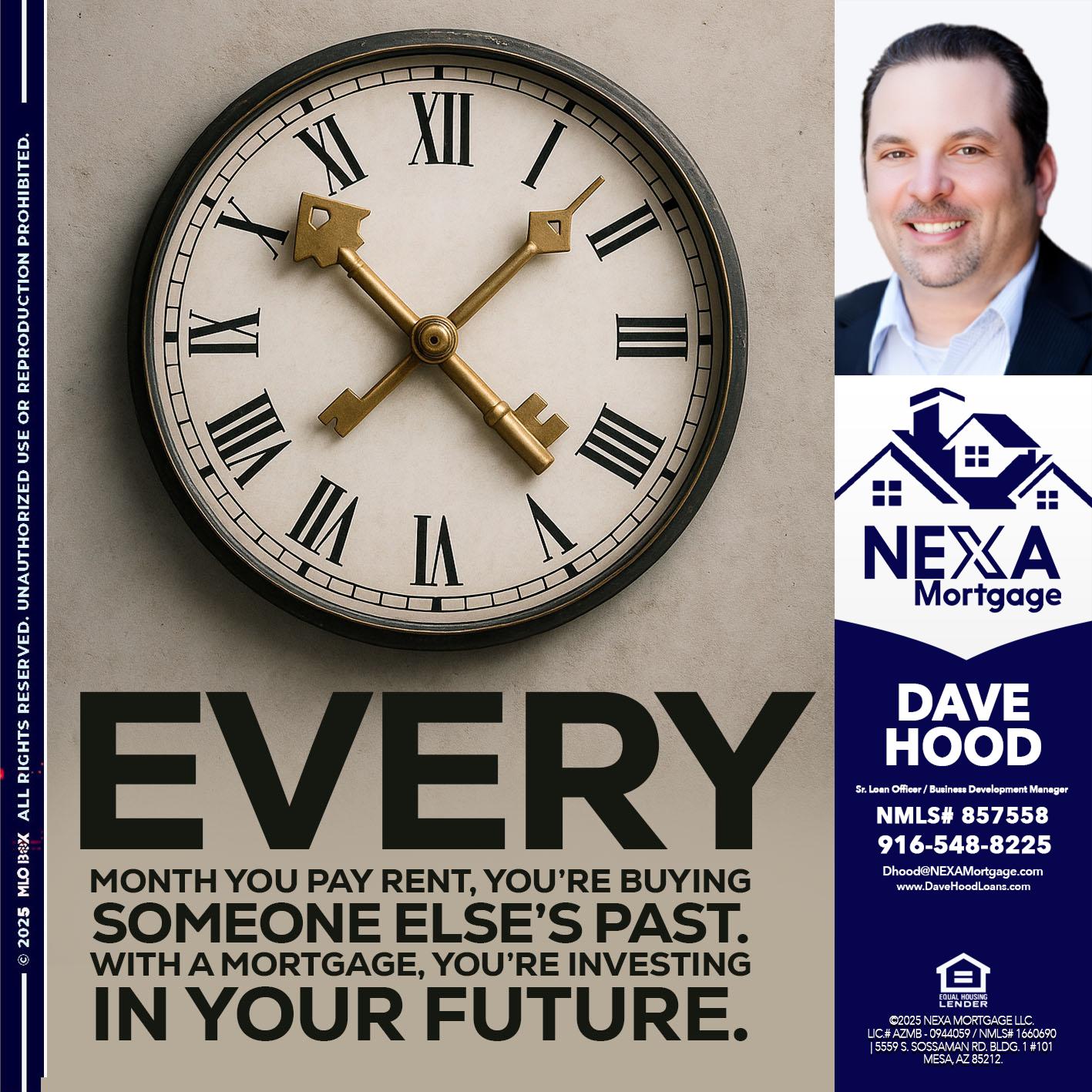 EVERY MONTH - Dave Hood -Sr. Loan Officer / Business Development Manager