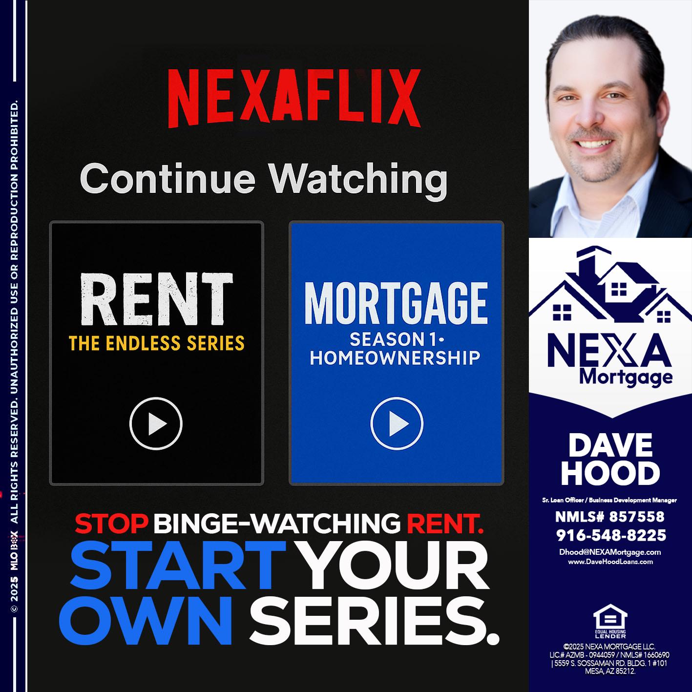 NEXAFLIX - Dave Hood -Sr. Loan Officer / Business Development Manager